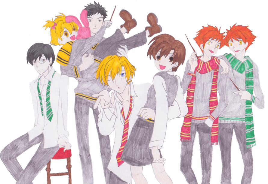 Hogwarts Highschool Host Club by BetaBadger on DeviantArt