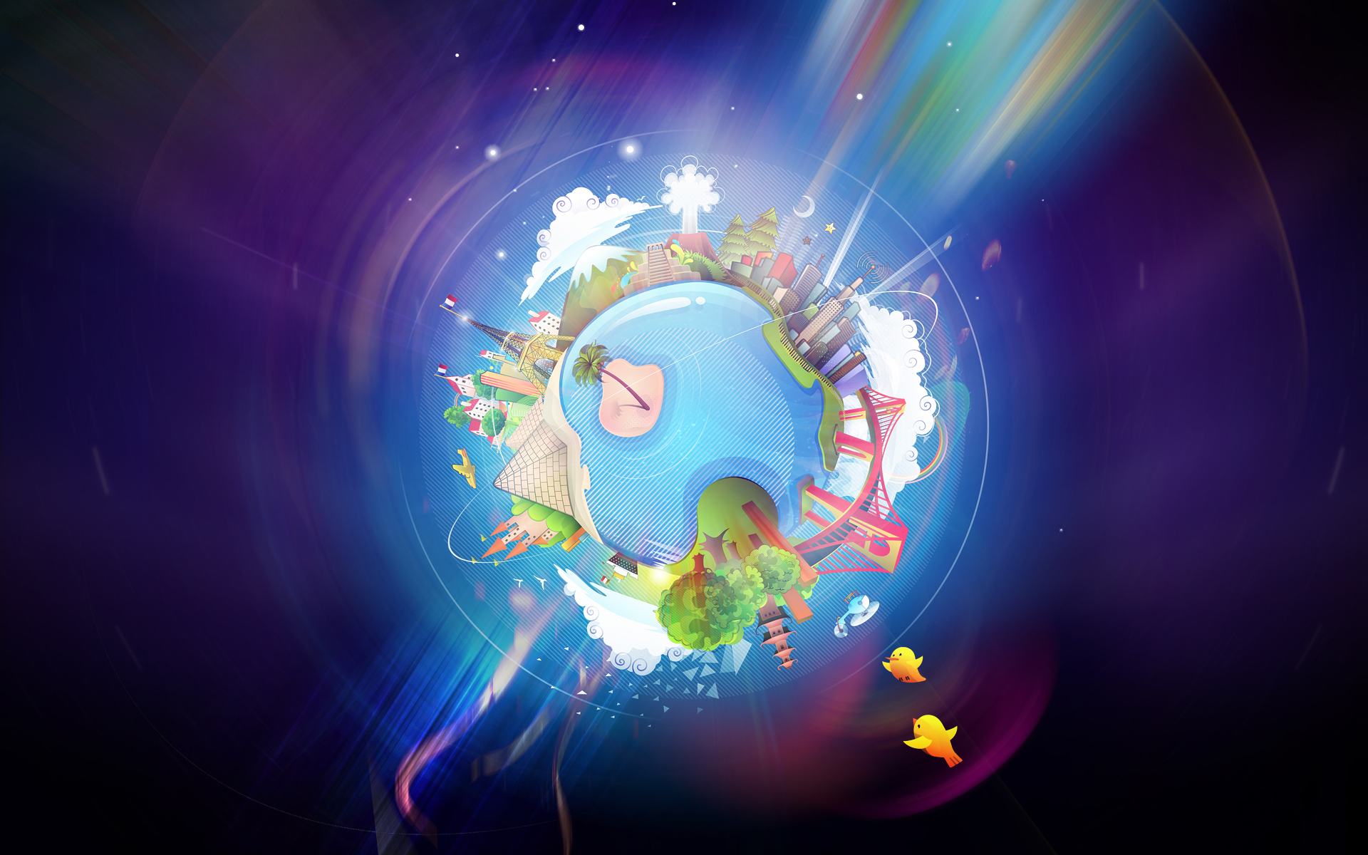 Smiling at the World Wallpaper