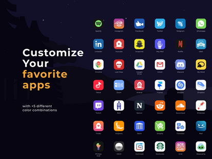 Dia de Muertos icon set for iOS