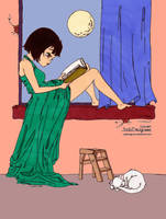 The Reader Colored by Maiko-Girl