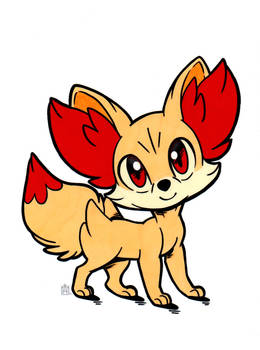 Fennekin - Colored