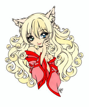 Kitsune Avi Portrait - Colored