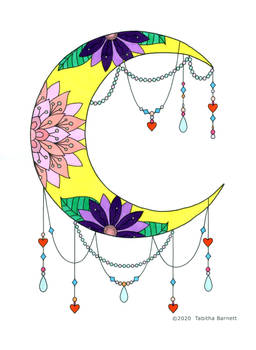 A Celestial Coloring Book Page 10 - Colored