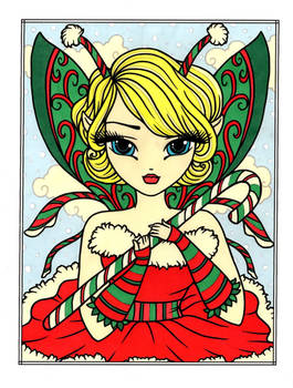 Candy Cane Fairy - Colored