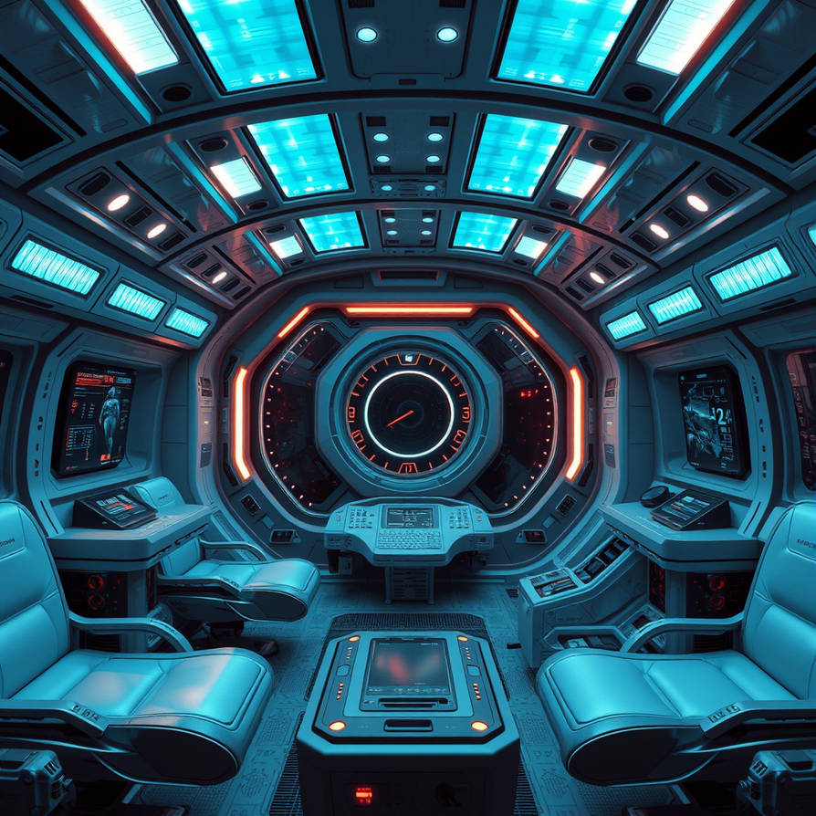 Interior of a technologically advanced spaceship by StheshArt on DeviantArt
