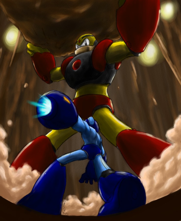 Rockman VS Gutsman colored