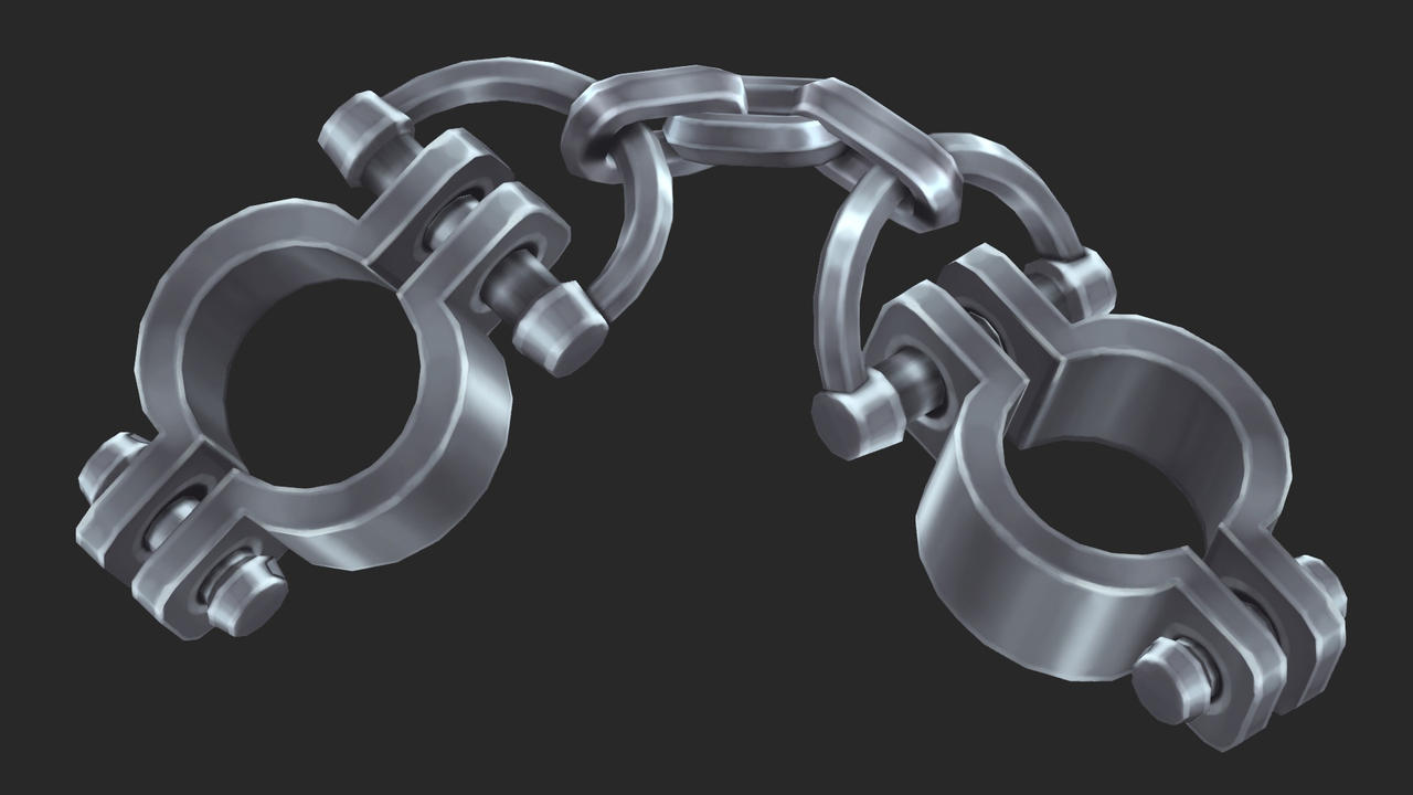 Shackled Pattern Hand-Painted Shackles by GrunoKromer on DeviantArt