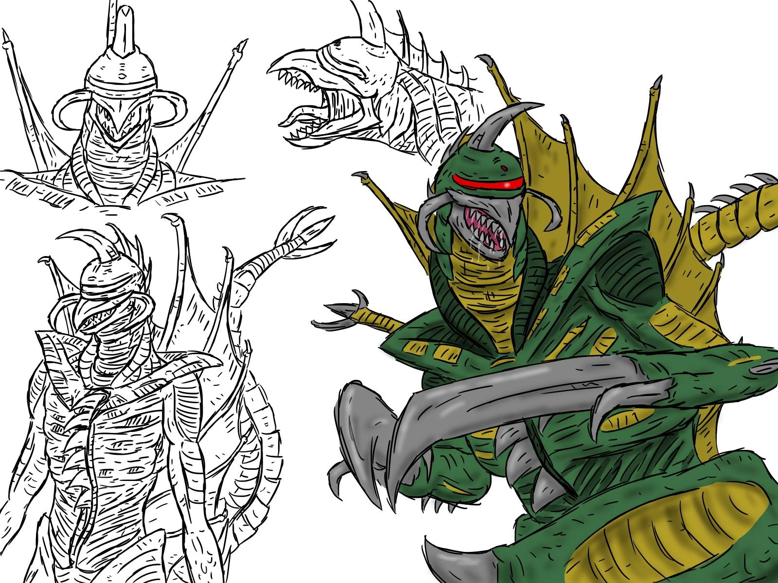 Gigan (Apocalypse series redesign) by prehistoricpark96 on DeviantArt