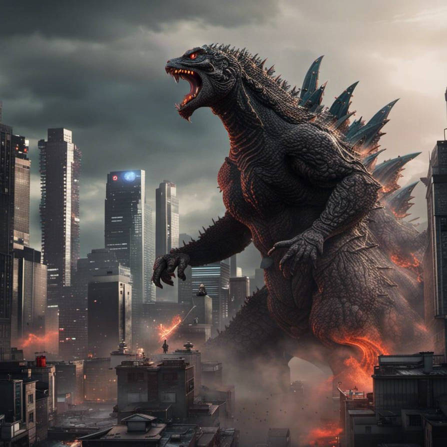 Godzilla Rampage Tokyo Godzilla Attacking Tokyo (Night Cafe Studio) by prehistoricpark96 on ...