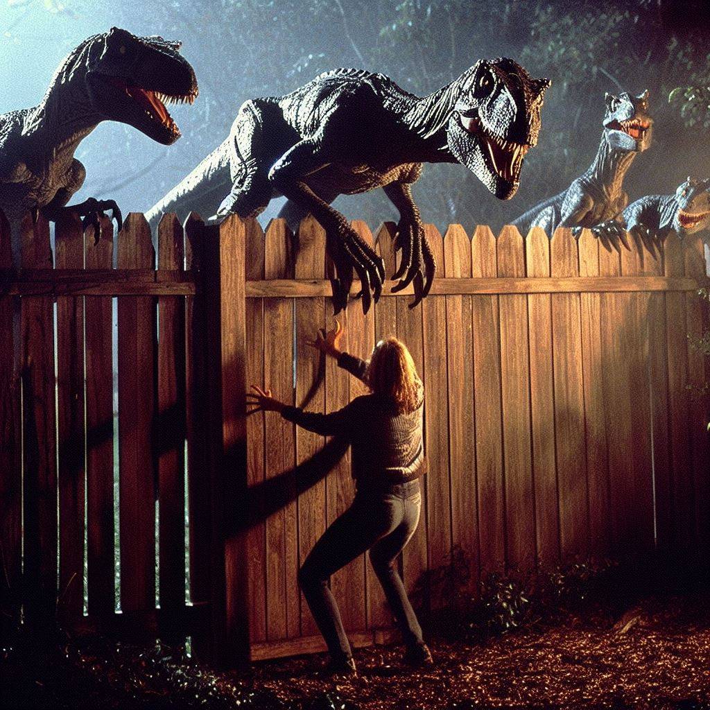 Fence Razor Raptors Raptors on the Fence! by prehistoricpark96 on DeviantArt