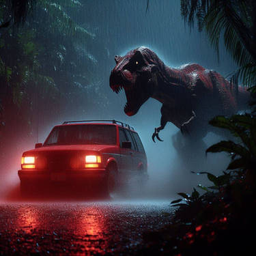 Red T. Rex (Jurassic Park Novel Version) by prehistoricpark96 on