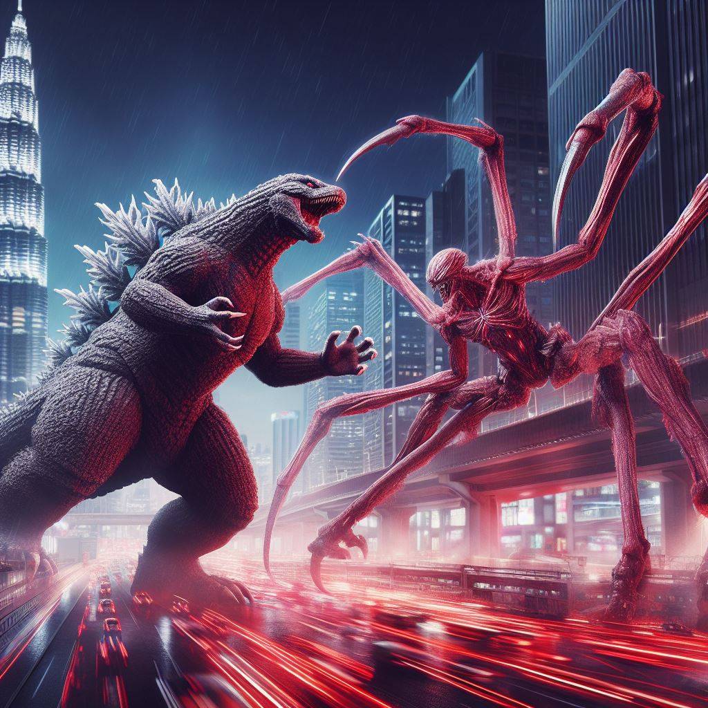 Godzilla Mutant Rats Godzilla vs Unnamed Red Mutant Monster by prehistoricpark96 on DeviantArt