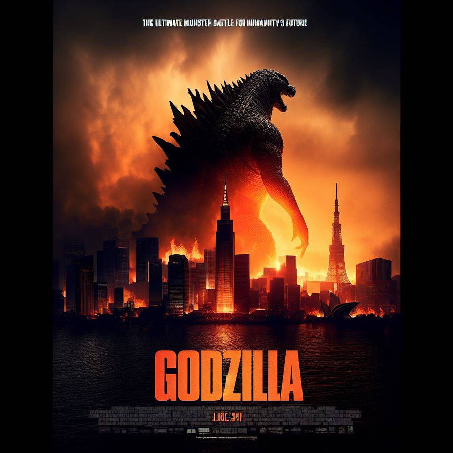 Godzilla Movie Poster #4 by prehistoricpark96 on DeviantArt