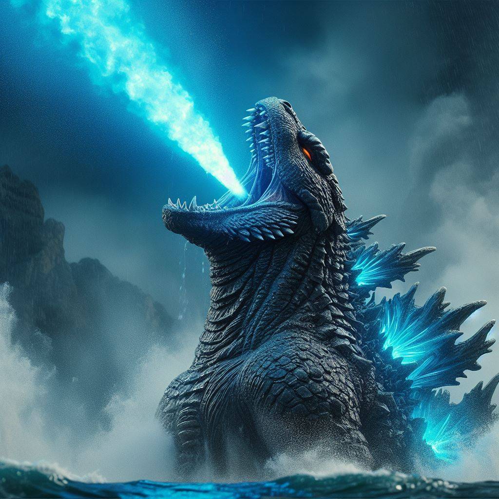 Godzilla's Atomic Breath Out of the Water by prehistoricpark96 on