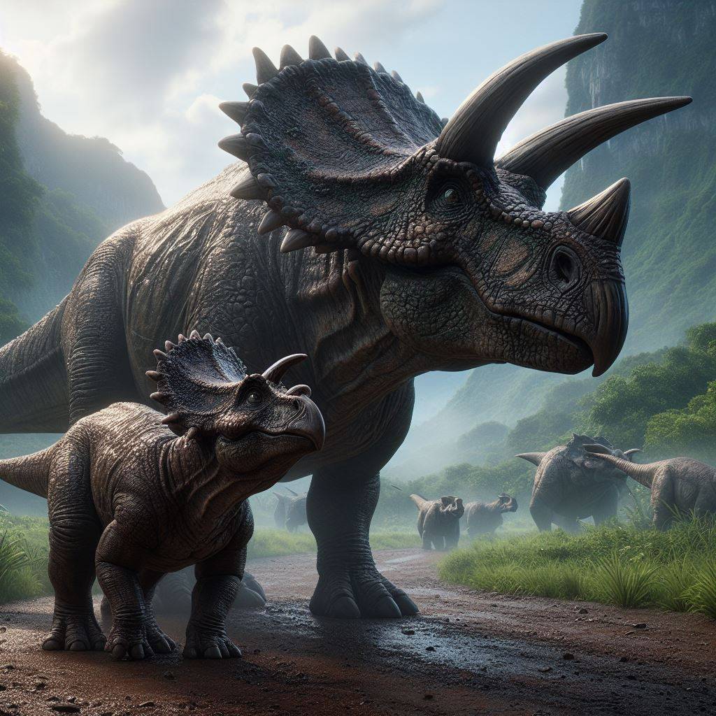 Artistic Triceratops Colouring Background in 4K Artistic Triceratops Colouring Background in 4K