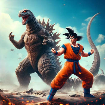 Godzilla and Goku