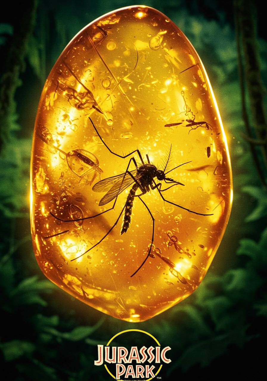 Jurasic Insect Jurassic Park mosquito in amber poster by prehistoricpark96 on DeviantArt