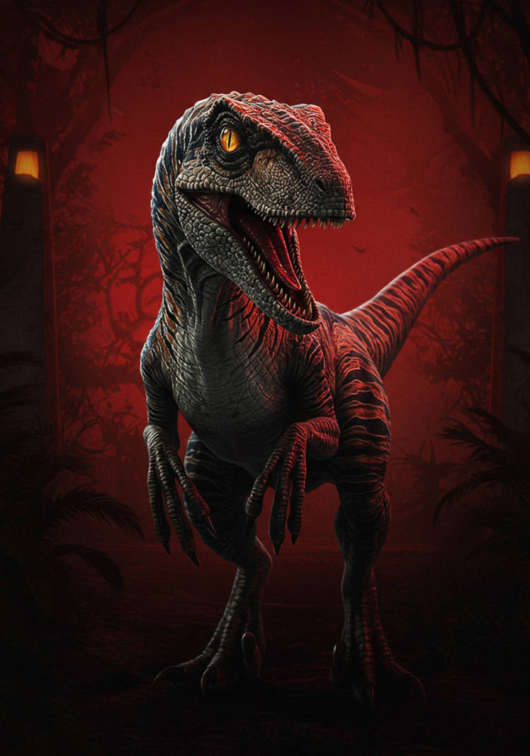 Tiger Striped Velociraptor by prehistoricpark96 on DeviantArt