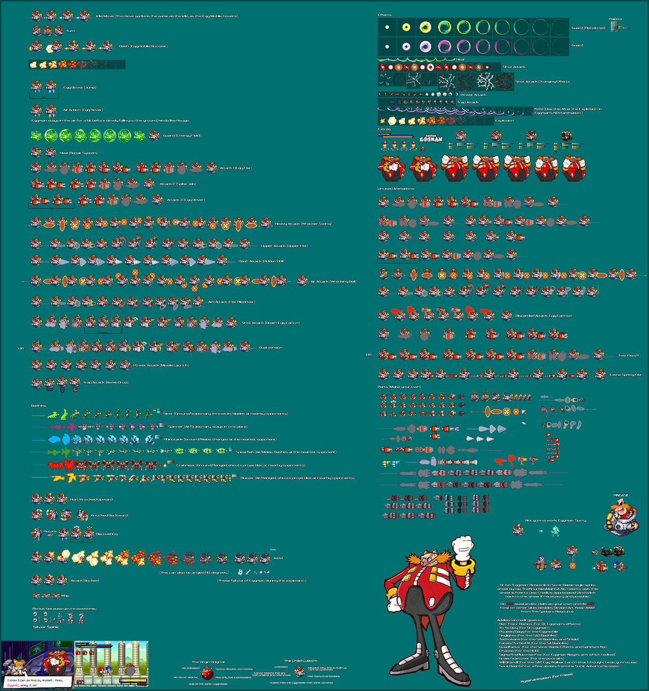 Dr. Eggman (Sonic Battle) Sprite Sheet by TheKnucklesMainG4 on DeviantArt