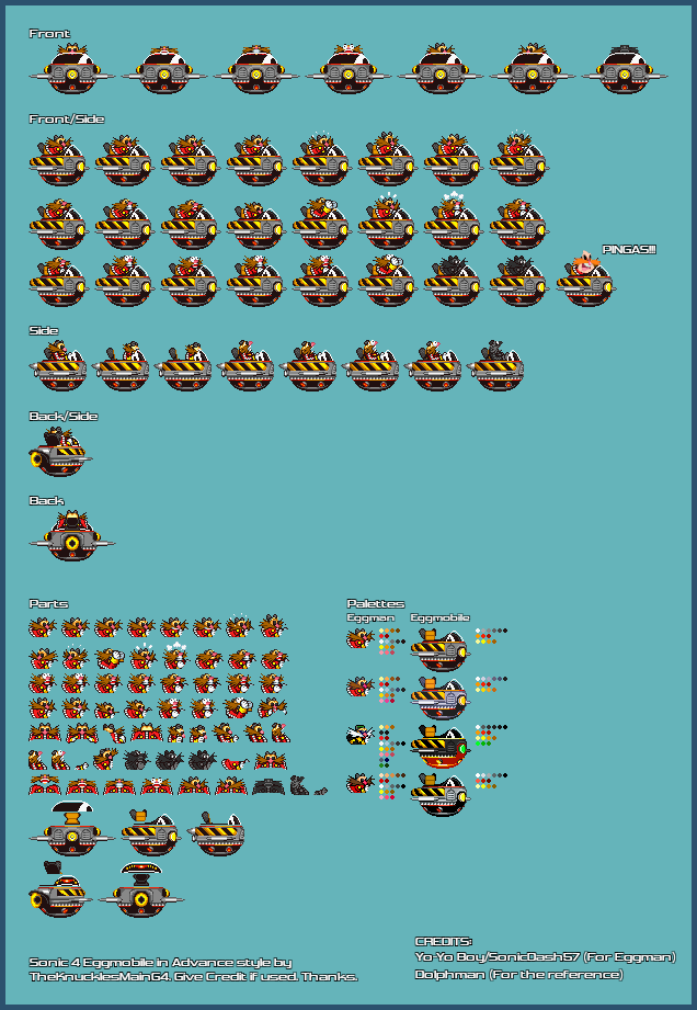 Mecha Sonic Sprite Sheet by TheKnucklesMainG4 on DeviantArt