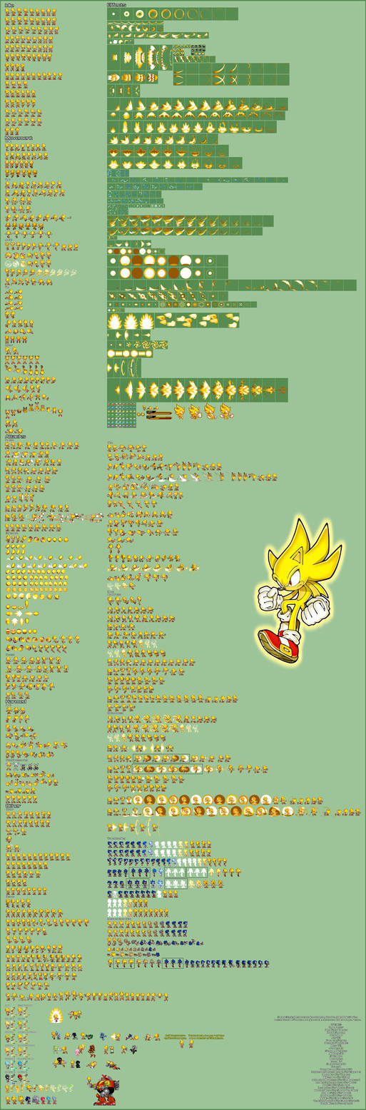 Sonic 3 Sprite Sheet Remastered