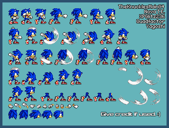 Upscaled Sonic Sprites by sonc52 on Newgrounds