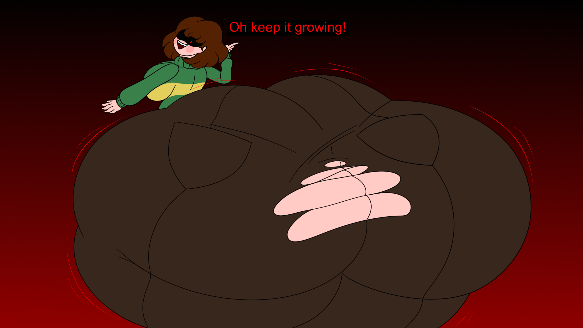Chara Inflate Chara with an ass of a goddess! by DeepMeep on DeviantArt