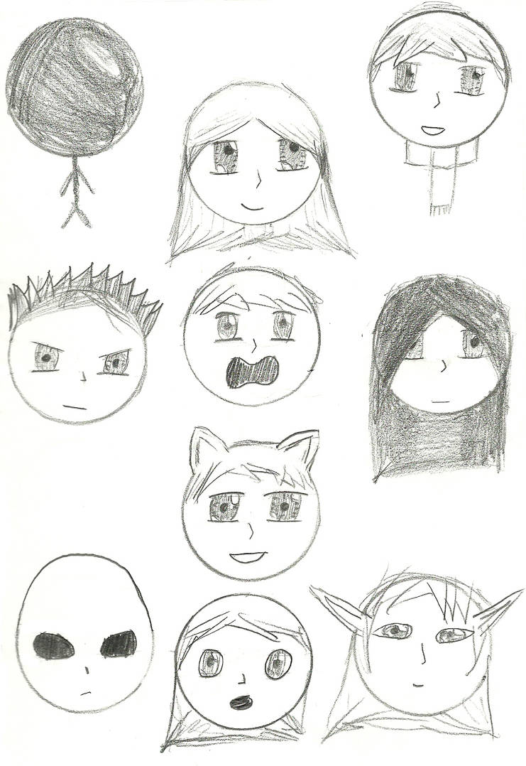 Random Faces 01 by bobthestickman on DeviantArt