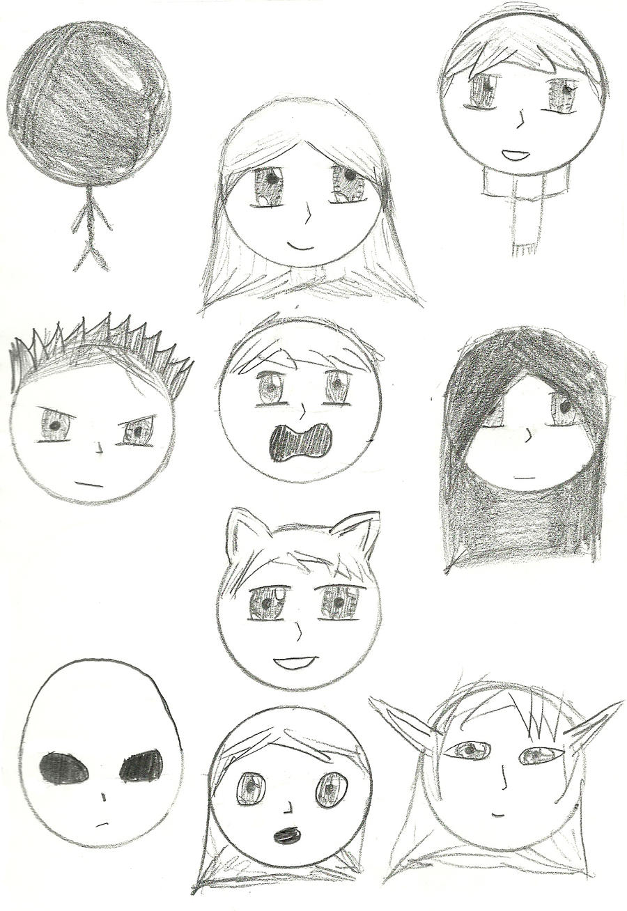 Random Faces 01 by bobthestickman on DeviantArt