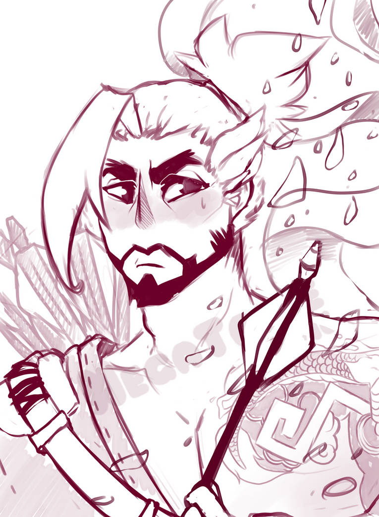 Hanzo Grumpy Hanzo WIP by SHYMAGPlE on DeviantArt