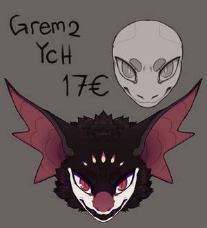 Grem2 painted headshot YCH - OPEN