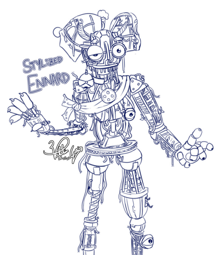Stylized Ennard Design by ValentinGaio on DeviantArt