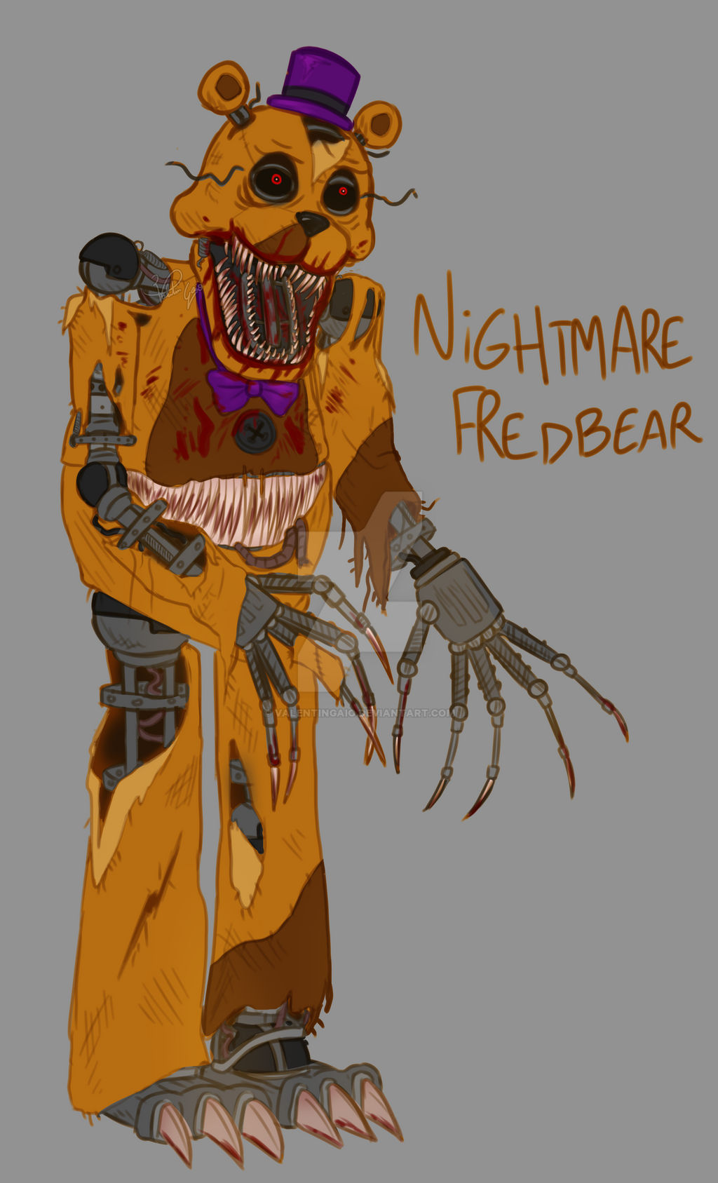 Nightmare Fredbear- FNaF 4 - Desenho de otwiixmuted - Gartic