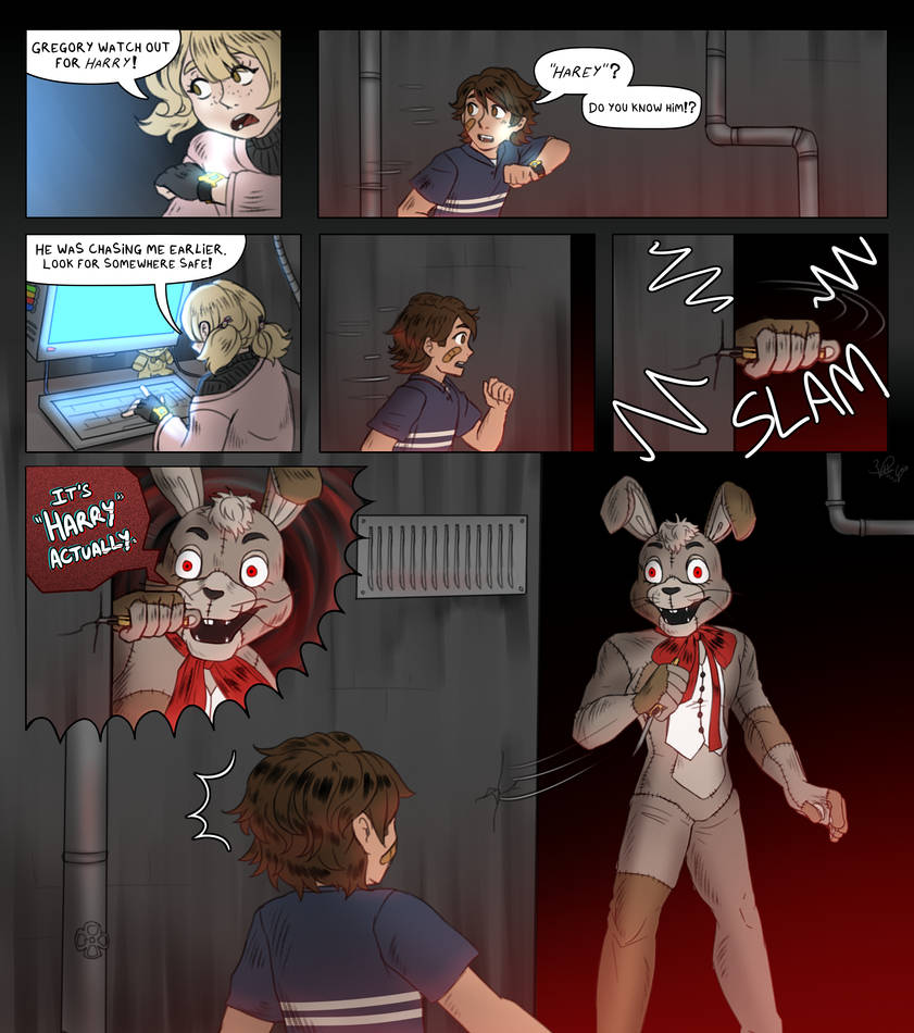 FNAF: Security Breach | The Hare Comic (2/2) by ValentinGaio on DeviantArt