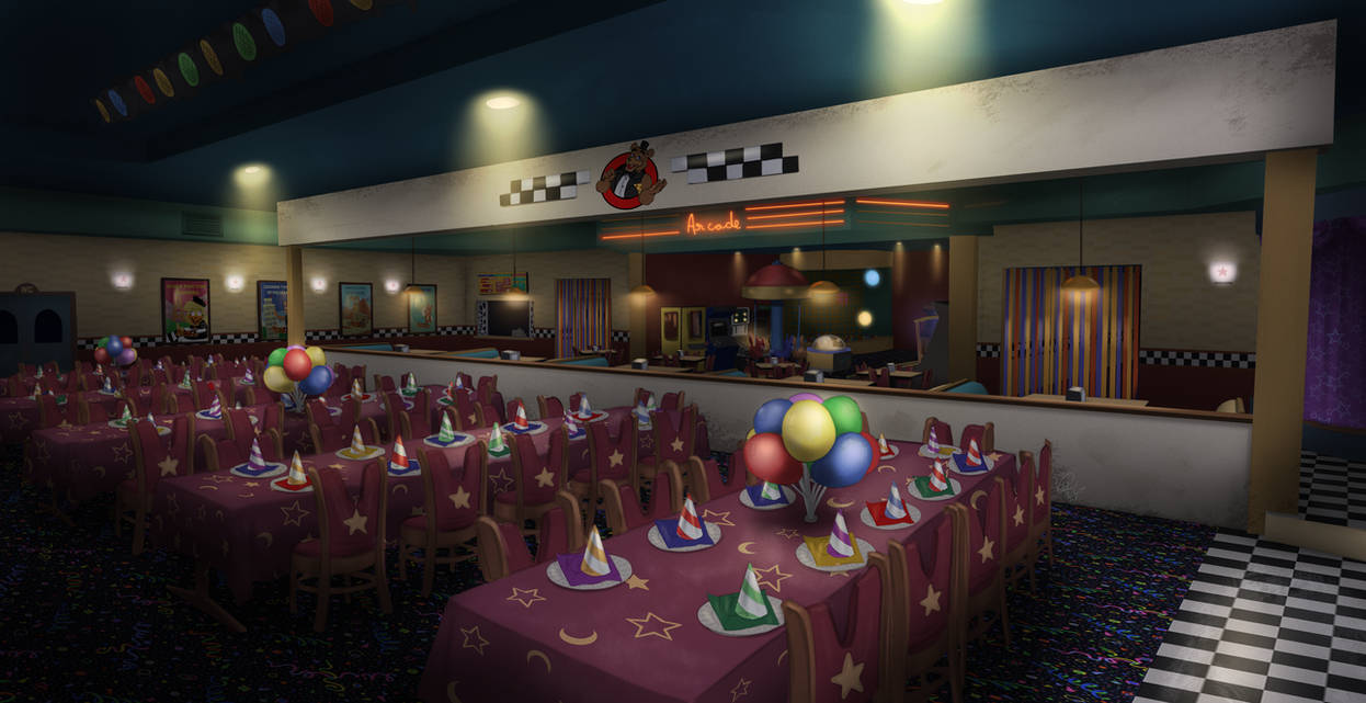 Showtime At Freddy's - FNAF 1 Dining Room by ValentinGaio on DeviantArt