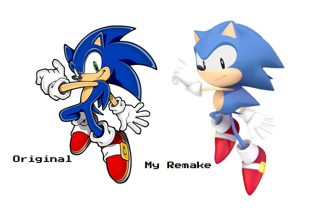 Sonic artwork remake by MARIOSONICBRADY on DeviantArt