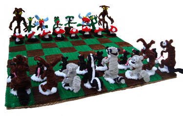 Pipe Cleaner Chess set