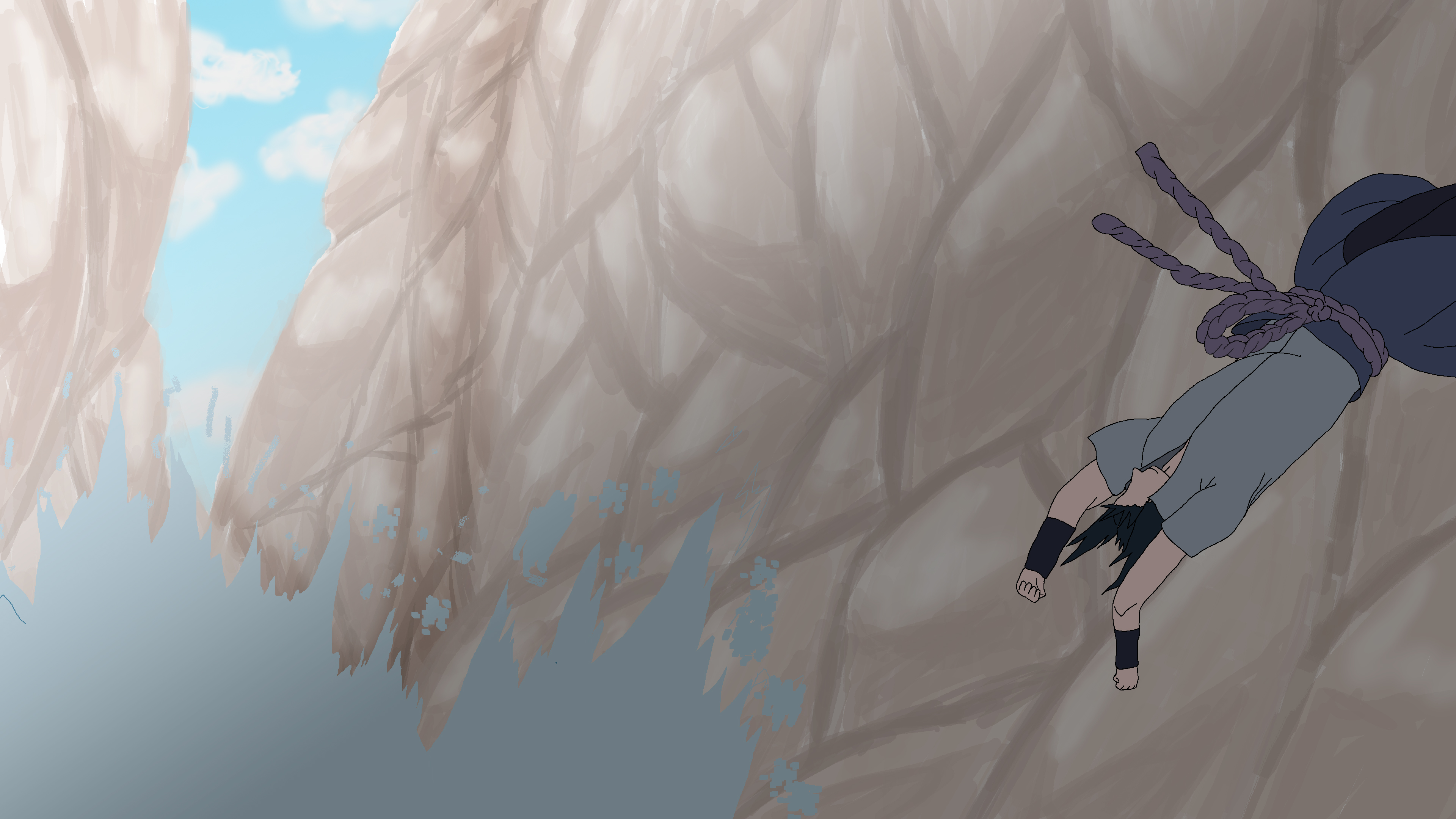 Sasuke Floating Sasuke Jumping... by GreatAster on DeviantArt
