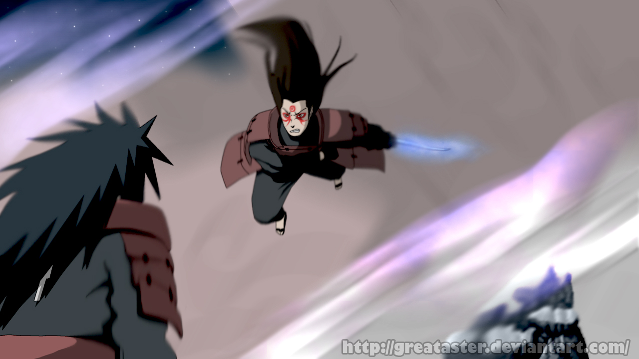 madara vs hashirama by greataster on