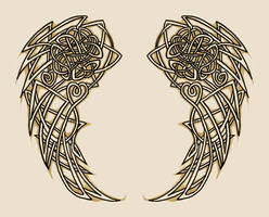 Celtic Wings - tattoo design