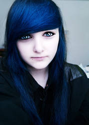 blue hair