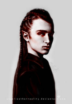 Realistic Drawing -Vampire Portrait '3 Colored