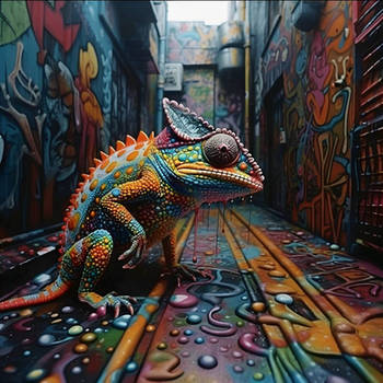 Graffiti Chameleon