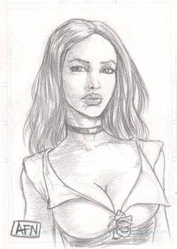 Megan Fox Sketch Card 2