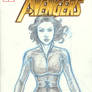 Black Widow Avengers Sketch Cover