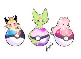 Shiny Pokeball Babies