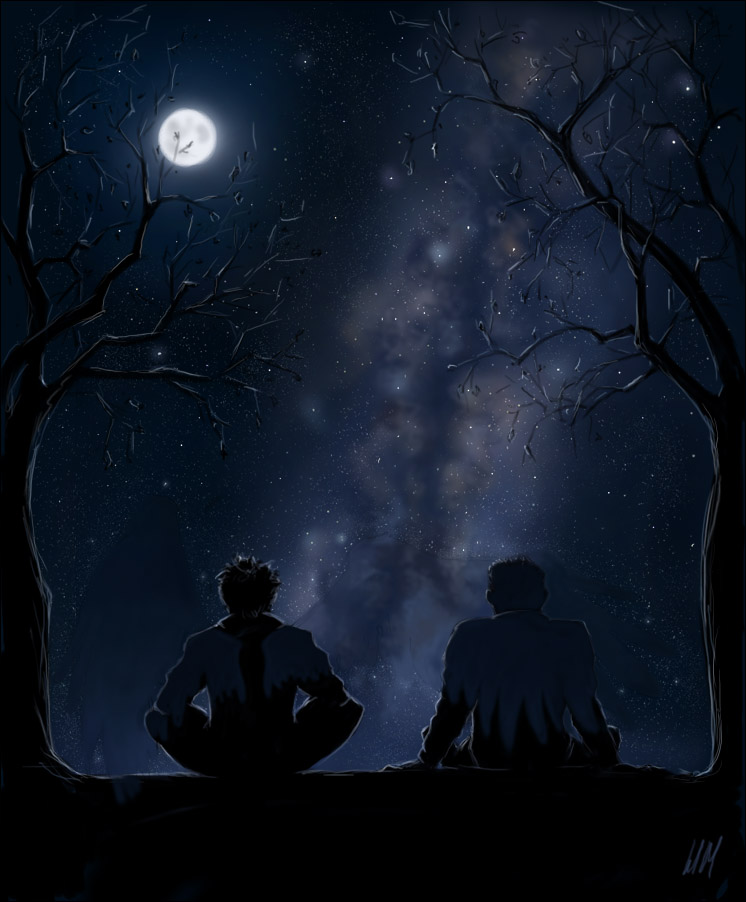 Dean x Castiel Night Sky