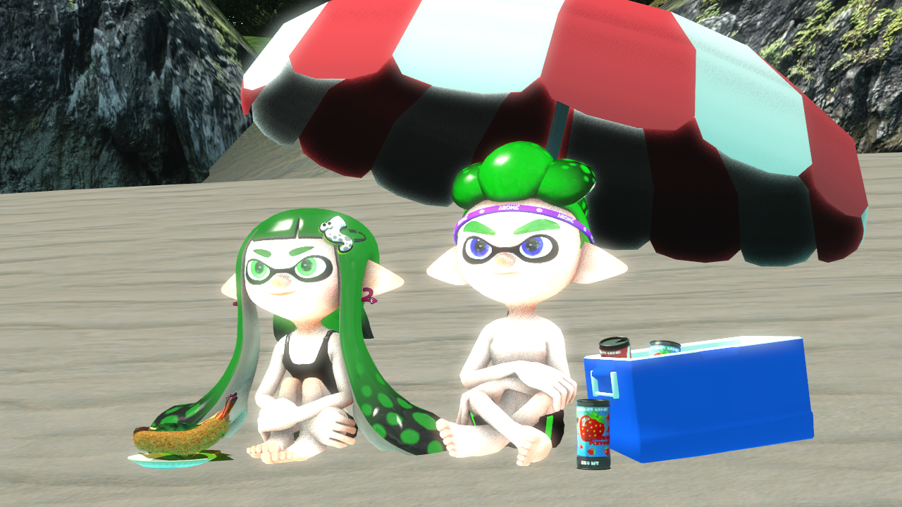 Splatoon Sea Deviantart (Splatoon SFM) First two at the beach by comedyestudios on DeviantArt