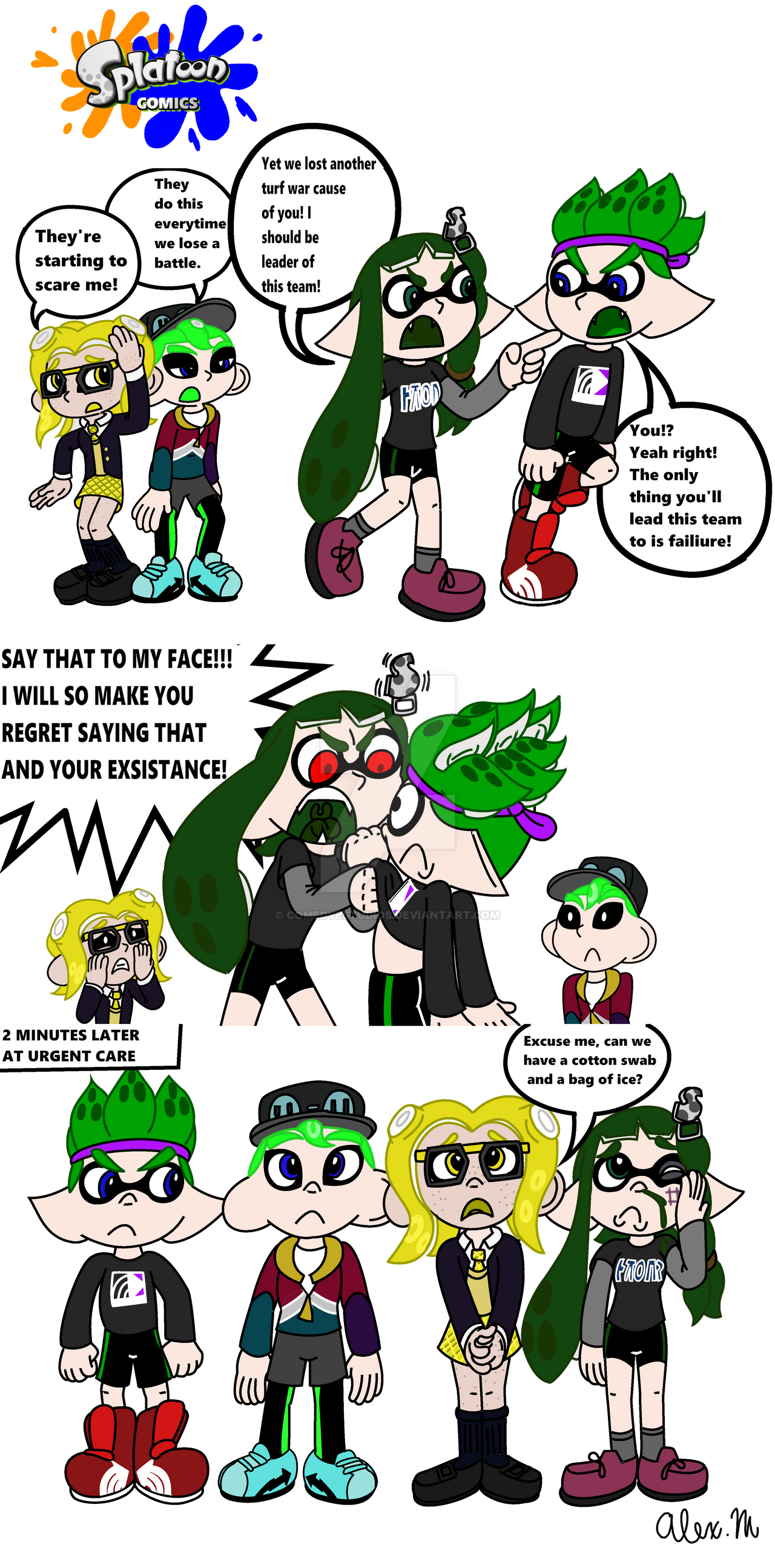 Splatoon comic Relationship troubles by comedyestudios on DeviantArt