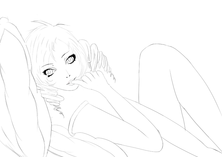 Catherine Rough Lineart